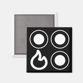 ストーブのツマミ前面バ離れーナラベル マグネット (正面/裏面)