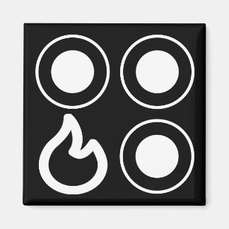 ストーブのツマミ前面バ離れーナラベル マグネット