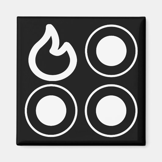 ストーブのツマミ後部バ離れーナーラベル マグネット (正面)