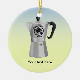 ストーブのトップエクスプレッソメイカーモカコーヒーポット セラミックオーナメント