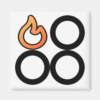 ストーブのノブ後バ離れーナー制御ラベル磁石 マグネット