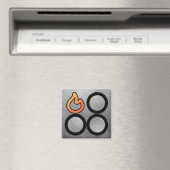 ストーブのノブ後方バ離れーナー制御ラベル マグネット (インサイチュ (食洗機))