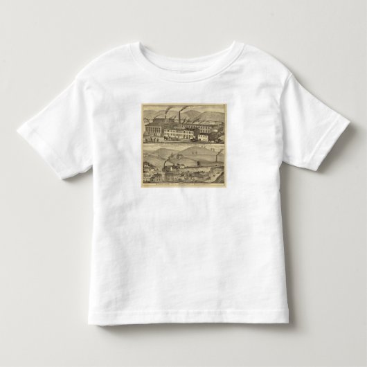 ストーブの鋳物場、一致の店 トドラーTシャツ (正面)