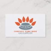 ストーブバーナー、ガスエンジニア&サプライヤー 名刺 (正面)