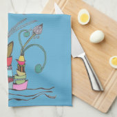 ストーブ予測できなハンドルの上に置くキッチンタオル キッチンタオル (四つ折り)