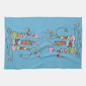 ストーブ予測できなハンドルの上に置くキッチンタオル キッチンタオル (横)