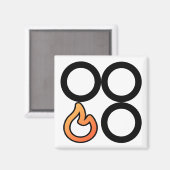 ストーブ摘み前バ離れーナー制御ラベルマグネット マグネット (正面/裏面)