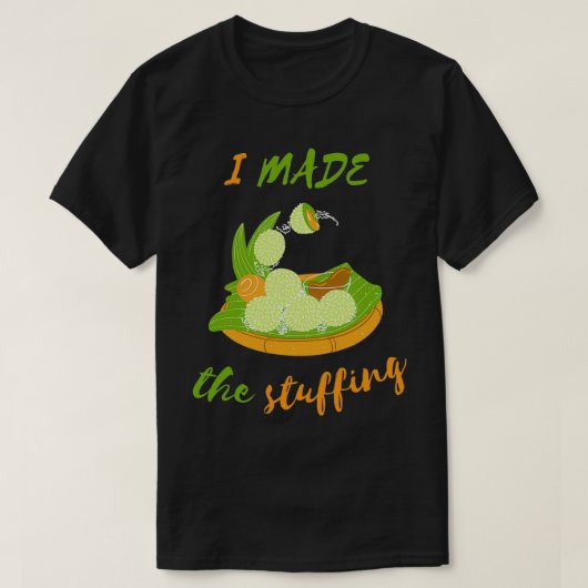 ストーブ詰まったトップ詰めクラシック食品Tシャツ Tシャツ (デザイン正面)