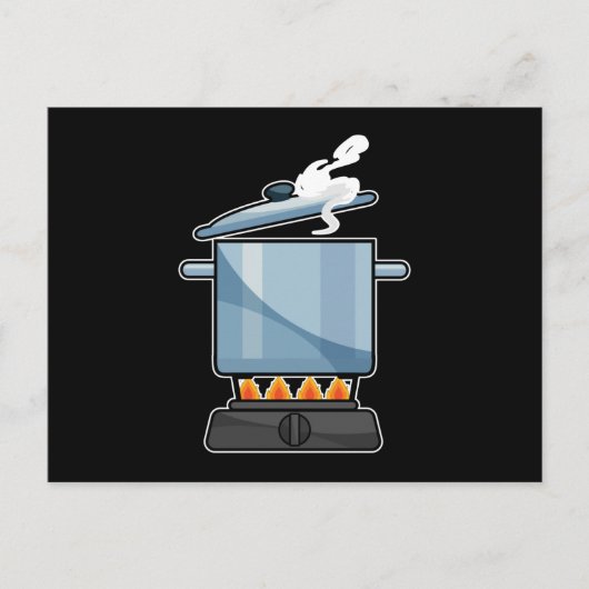 ストーブ・鍋・蓋 ポストカード (正面)