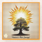 「ストーミーアート」 ガラスコースター (正面)