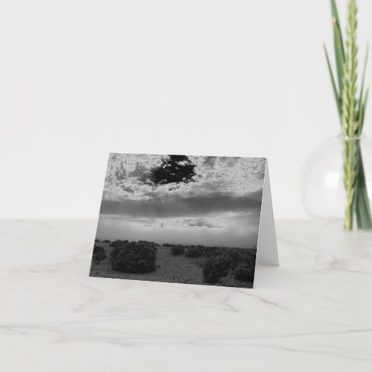 ストーミーサンライズインニューメキシコNotecard カード (正面)