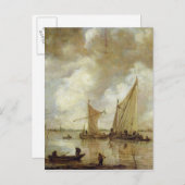 ストーミーシースケープ， 1655 ポストカード (正面/裏面)