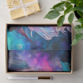 ストーミーシーズボートライトハウスムーン抽象芸術 薄葉紙 (ギフト)