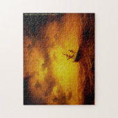 ストーミーシー絵画ヴィンテージのファミリーキッズアート自然 ジグソーパズル (縦)