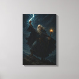 ストーミースカイの強力な魔法使い稲妻 キャンバスプリント