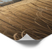 ストーミースカイズ下のゴールデン畑 ポスター (角)