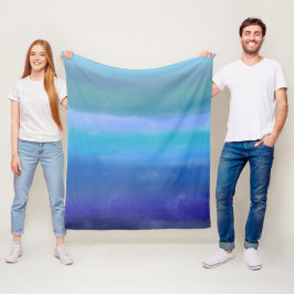 ストーミースカイズ抽象芸術アート フリースブランケット