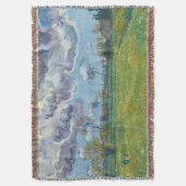 ストーミースカイヴィンセントゴッホ下の風景 スローブランケット (正面縦)