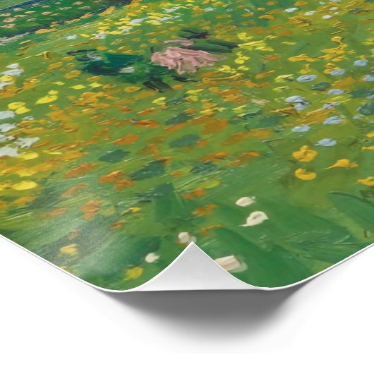 ストーミースカイヴィンセントゴッホ下の風景 ポスター (コーナー)