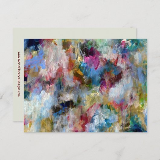 ストーミースカイ表現コンテンポラリーファインアート ポストカード (正面/裏面)