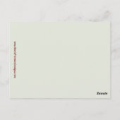 ストーミースカイ表現コンテンポラリーファインアート ポストカード (裏面)