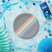 ストーミースカイ&レインボー紙プレート ペーパープレート (パーティー)