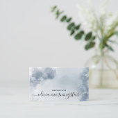 ストーミーダスティブルーウォーター抽象芸術 名刺 (スタンド正面)