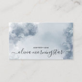 ストーミーダスティブルーウォーター抽象芸術 名刺 (正面)