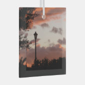 ストーミーテキサス州サンセット ガラスオーナメント (正面右)