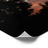 ストーミーテキサス州サンセット ポスター (角)