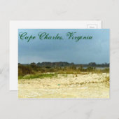 ストーミービーチアットケープ・チャールズ，バージニア ポストカード (正面/裏面)