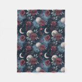 ストーミーブルゴーニュ秋バラドリームスケープ フリースブランケット (正面)