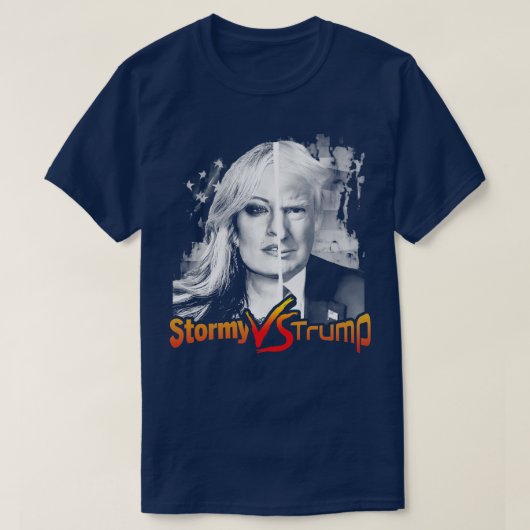 ストーミー対トランプ Tシャツ (デザイン正面)