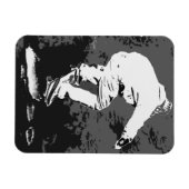 ストームに乗る – スケートボーダー マグネット (横)