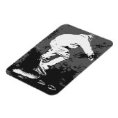 ストームに乗る – スケートボーダー マグネット (左側)