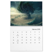 ストームの抱擁:トレ威厳のあるーパインズ カレンダー (2月 2026)