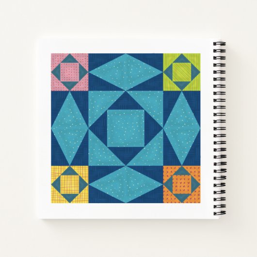 ストームアットシーキルトスクエアノート ノートブック (裏面)