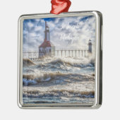 ストームアットセントジョセフライトハウス メタルオーナメント (左)