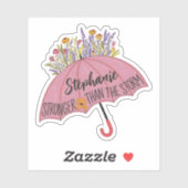 ストームアンブレラ名前をカスタムするビニルより強い シール (シート)