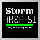 ストームエリア51彼らは私たちストップのすべてのイベントできない ポスター (正面)