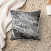 ストームクラウドグレー抽象芸術花崗岩 クッション (ブランケット)