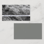 ストームクラウドグレー抽象芸術花崗岩 名刺 (正面/裏面)