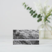ストームクラウドグレー抽象芸術花崗岩 名刺 (スタンド正面)