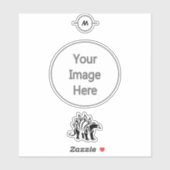 ストームグレーのステゴサウルスのスパイク恐竜 シール (シート)