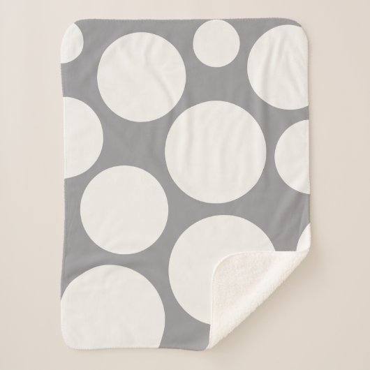 ストームグレー居心地の良い毛布 シェルパブランケット (正面)