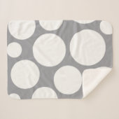 ストームグレー居心地の良い毛布 シェルパブランケット (正面(横))