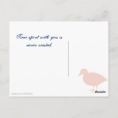 ストームサンセットビーチコーミングウォーターカラーシースケープ ポストカード (裏面)