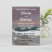 ストームスカイクラウドシーウェーブズ結婚自然 招待状 (スタンド正面)