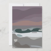 ストームスカイクラウドシーウェーブズ結婚自然 招待状 (裏面)