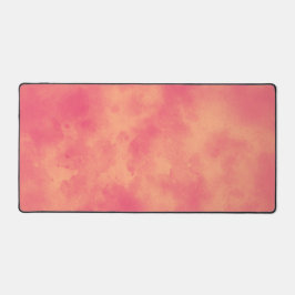 ストームスタイリッシュクラウドエフェクトピーチオレンジ デスクマット